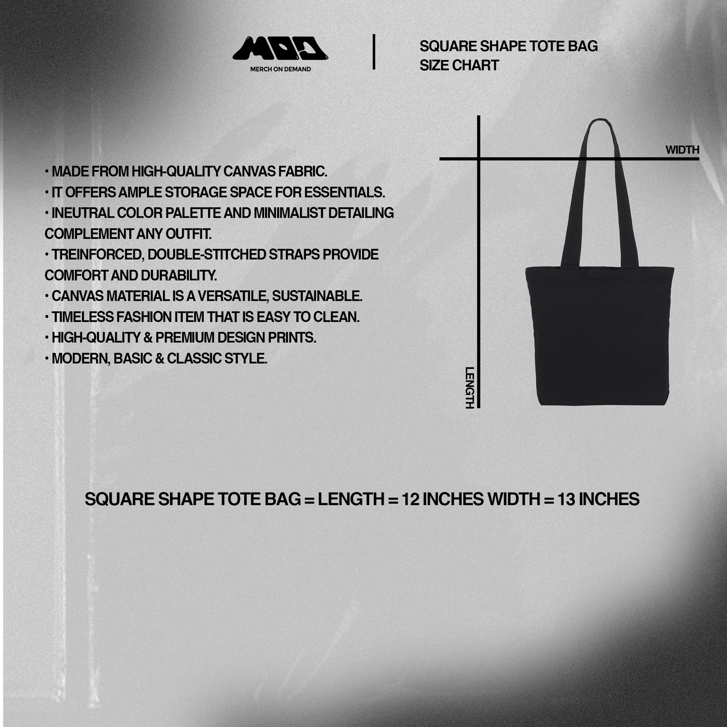 Square Shape Tote Bag