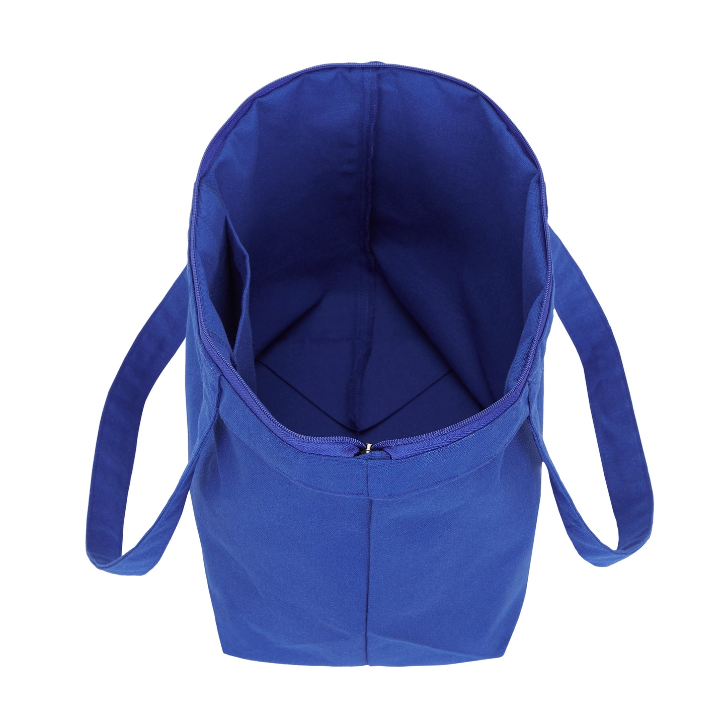 V Shape Tote Bag Blue