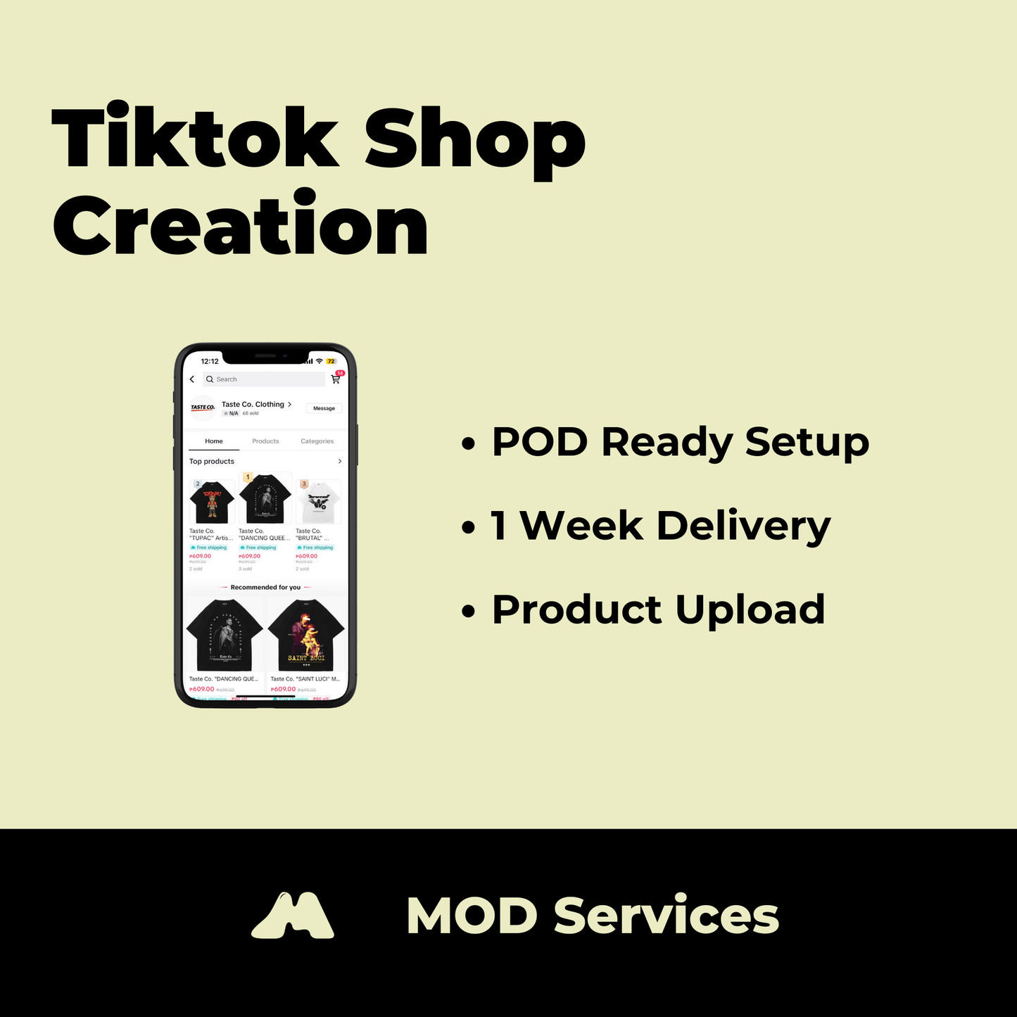 Tiktok Shop Creation