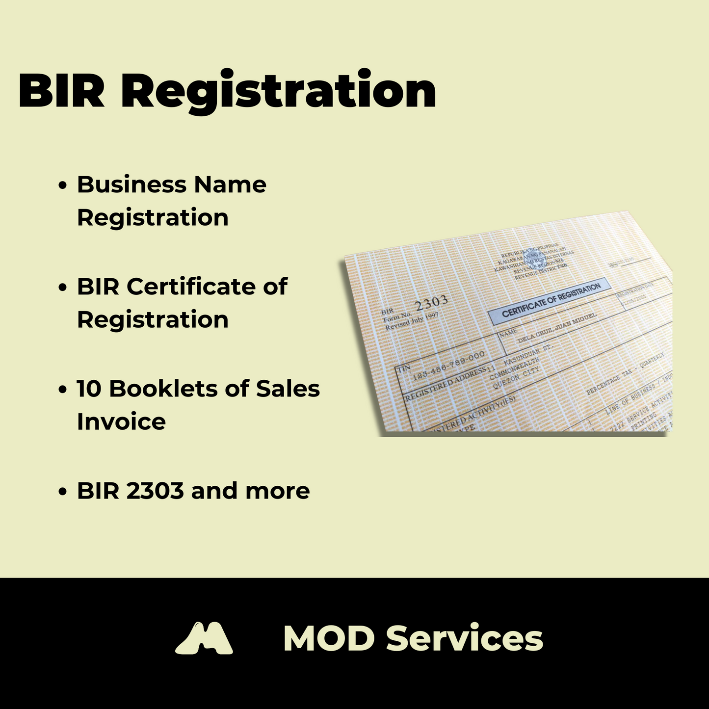 BIR Registration